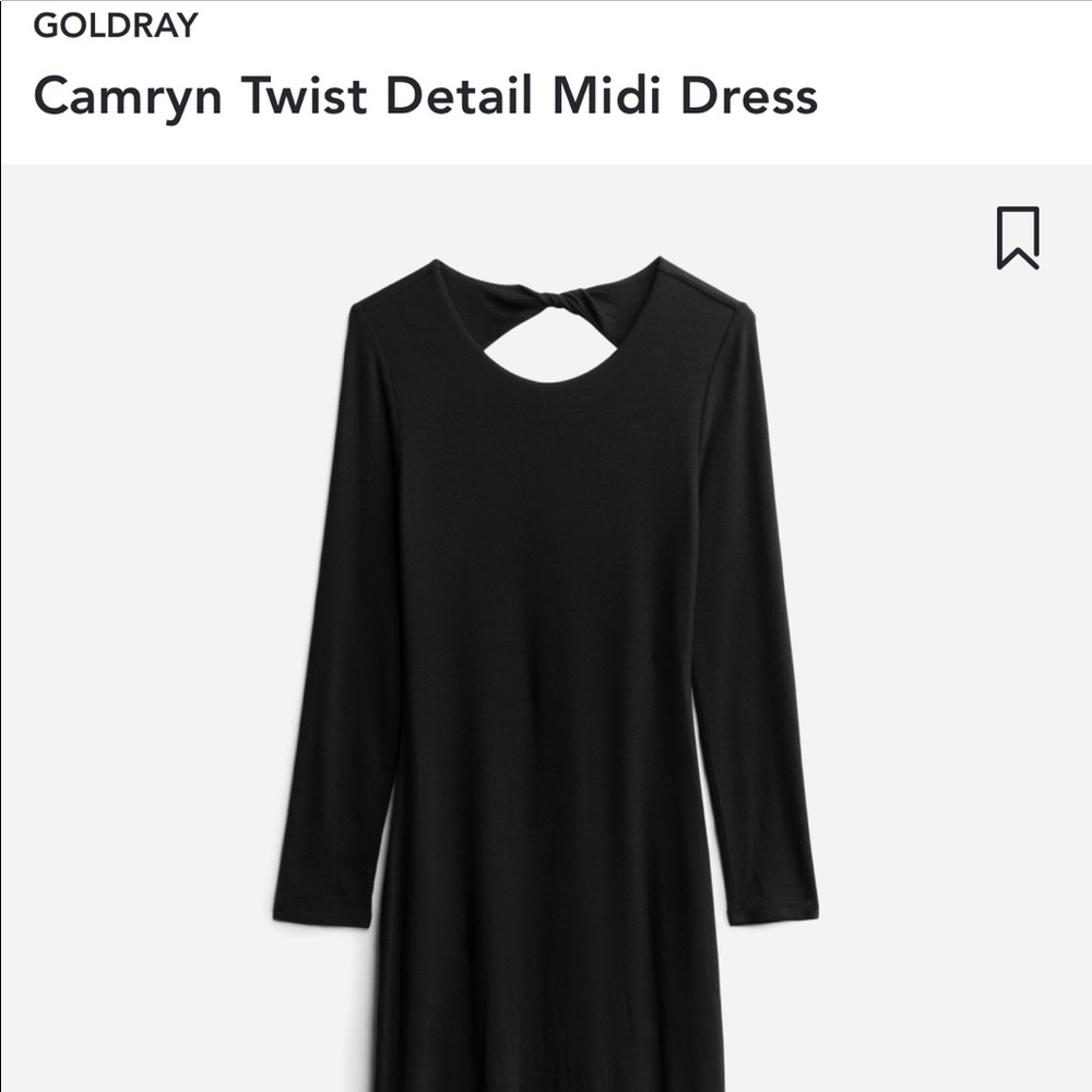 Black body hugging midi dress